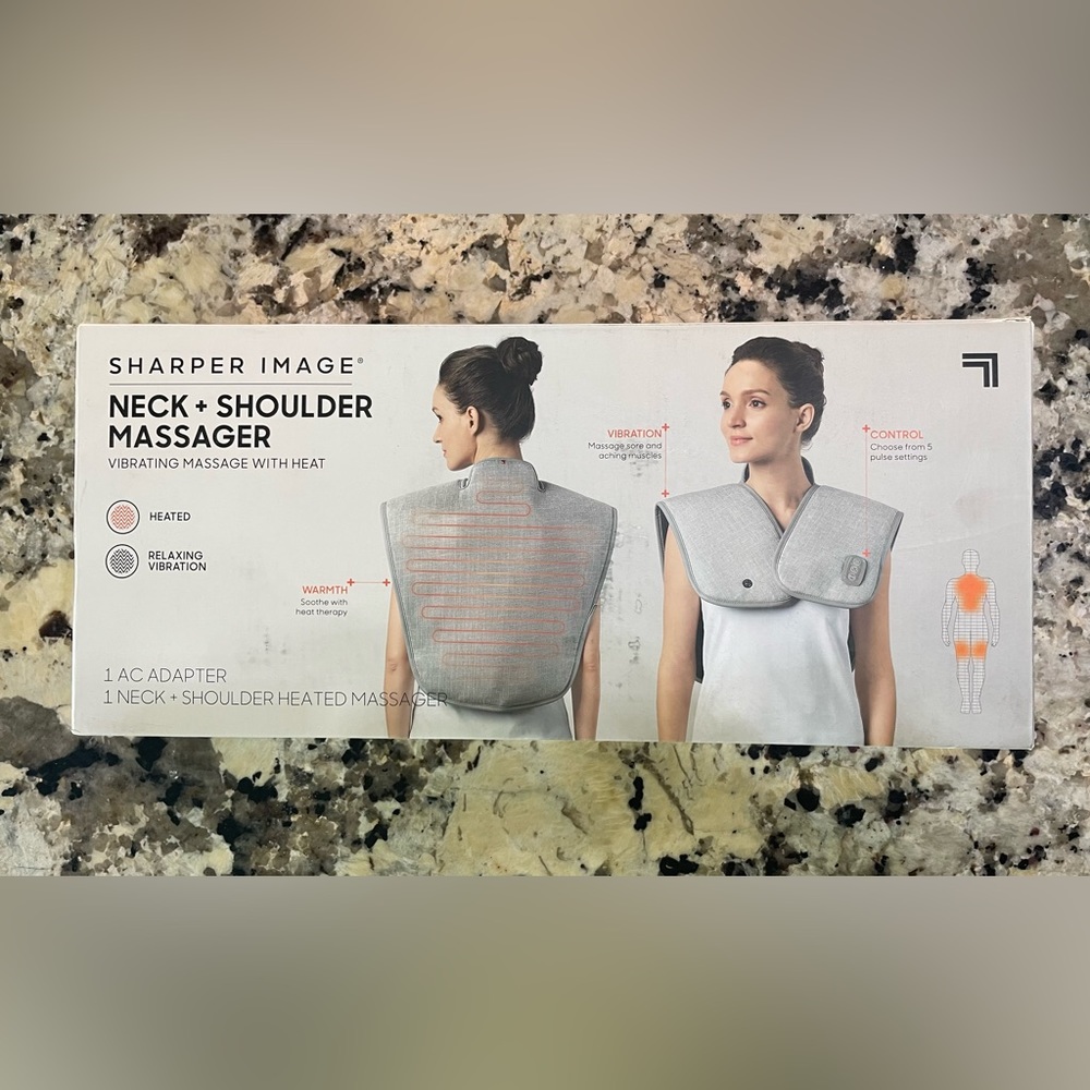 Sharper Image heated massage neck and back wrap
